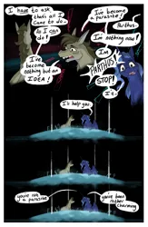 Size: 2120x3244 | Tagged: safe, artist:seventozen, derpibooru import, princess luna, oc, oc:parthus, pony, comic:the problem of parthus, image, jpeg, s1 luna