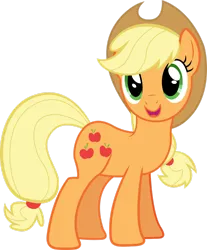 Size: 1280x1543 | Tagged: safe, artist:yellowdash1998v2, derpibooru import, applejack, earth pony, pony, g4, applejack's hat, bloom & gloom, cowboy hat, cute, excited, female, hat, image, jackabetes, mare, png, simple background, solo, transparent background, vector