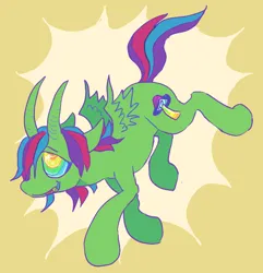 Size: 694x720 | Tagged: safe, artist:rainbowteeth, derpibooru import, oc, oc:baphomet lenz, unofficial characters only, alicorn, horn, image, png, simple background, wings