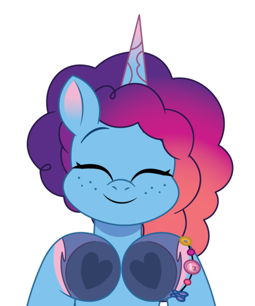 Size: 750x900 | Tagged: safe, artist:prixy05, derpibooru import, pony, unicorn, g5, my little pony: tell your tale, bracelet, eyes closed, female, friendship bracelet, heart hands, hoof heart, horn, image, jewelry, mare, misty brightdawn, png, rebirth misty, simple background, solo, transparent background, underhoof, vector