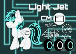 Size: 3508x2480 | Tagged: safe, artist:exobass, derpibooru import, oc, oc:light jet, unofficial characters only, pegasus, car, closed mouth, eyes open, image, male, pegasus oc, png, reference sheet, solo, solo male, stallion oc, standing, text, wings