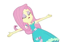 Size: 736x414 | Tagged: safe, artist:nicohamm2020, derpibooru import, fluttershy, equestria girls, equestria girls series, g4, outtakes (episode), image, jpeg, my little pony equestria girls: better together, solo