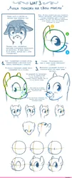 Size: 1000x2476 | Tagged: safe, artist:et_ya, artist:eto ya, derpibooru import, earth pony, pony, anatomy, comic, cyrillic, faic, female, image, male, mare, png, russian, solo, stallion, tutorial