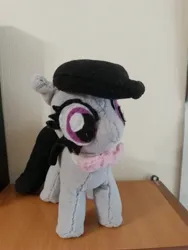 Size: 3000x4000 | Tagged: safe, artist:jbond, derpibooru import, octavia melody, earth pony, pony, g4, bow, female, handmade, image, irl, jpeg, mare, photo, plushie, solo