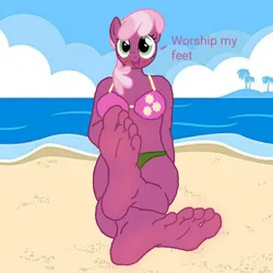 Size: 720x720 | Tagged: suggestive, artist:jairzinhofrancisco, derpibooru import, cheerilee, anthro, feet, fetish, foot fetish, foot focus, image, jpeg, solo