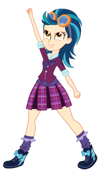 Size: 2204x3900 | Tagged: safe, artist:gmaplay, derpibooru import, indigo zap, equestria girls, g4, clothes, crystal prep academy, crystal prep academy uniform, crystal prep shadowbolts, image, my little pony equestria girls: friendship games, necktie, png, school tie, school uniform, schoolgirl, simple background, singing, solo, transparent background