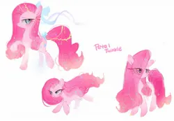 Size: 2048x1421 | Tagged: safe, artist:petaltwinkle, derpibooru import, pinkie pie, earth pony, pony, g4, alternate hairstyle, bow, eye clipping through hair, female, furrowed brow, hair accessory, hair bow, image, jpeg, lidded eyes, long mane, mare, raised hoof, running, smiling, solo, stars, tail, tail bow, unshorn fetlocks, wind, windswept mane