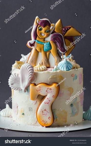 Size: 1001x1600 | Tagged: safe, artist:alexanderon, derpibooru import, sunny starscout, pony, g5, 7, cake, faic, female, food, gingerbread (food), image, irl, jpeg, mare, nightmare fuel, obtrusive watermark, ominous description, photo, scary, seven, shutterstock, solo, stock image, terrifying, uncanny valley, unintentionally creepy, watermark, wtf