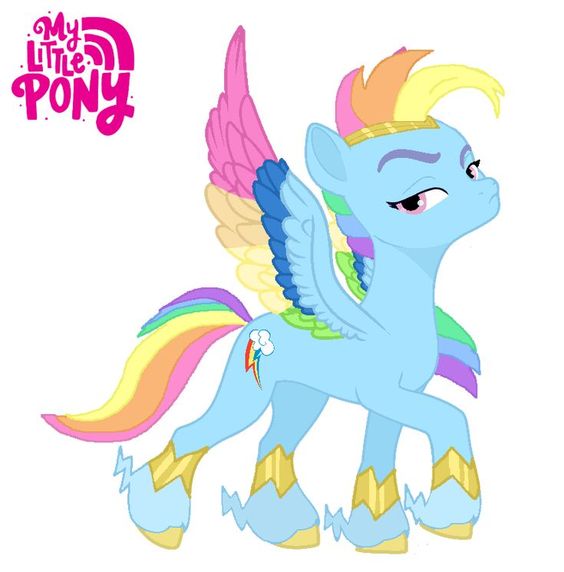 Size: 564x572 | Tagged: safe, artist:oljapisanik, derpibooru import, rainbow dash, pegasus, pony, g4, g5, colored wings, female, g4 to g5, g5 concept leaks, generation leap, image, jpeg, mare, multicolored wings, rainbow dash (g5 concept leak), rainbow wings, solo, spread wings, wings