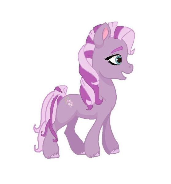 Size: 563x606 | Tagged: safe, artist:oljapisanik, derpibooru import, wysteria, earth pony, pony, g3, g5, female, g3 to g5, generation leap, image, jpeg, mare, simple background, solo, white background