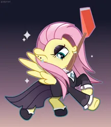 Size: 2965x3400 | Tagged: semi-grimdark, artist:scarffist, derpibooru import, fluttershy, pegasus, pony, g4, angry, axe, base used, clothes, ear piercing, earring, edgy, emo, eyeshadow, fluttergoth, goth, gradient background, gritted teeth, image, jewelry, light skin, makeup, piercing, pink mane, png, shirt, solo, sparkles, teeth, weapon, wings