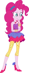 Size: 481x1200 | Tagged: safe, artist:tylerajohnson352, derpibooru import, pinkie pie, human, equestria girls, g4, twilight under the stars, spoiler:eqg series (season 2), '90s, bare shoulders, bracelet, clothes, dress, female, high heels, image, jewelry, my little pony equestria girls, my little pony equestria girls: better together, necklace, png, rah rah skirt, shoes, simple background, skirt, sleeveless, sleeveless dress, solo, strapless, strapless dress, transparent background, vector