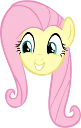 Size: 900x1420 | Tagged: safe, artist:animusvox, derpibooru import, fluttershy, pony, g4, cute, female, head only, image, mare, png, shyabetes, simple background, smiling, transparent background, vector