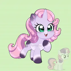 Size: 1440x1440 | Tagged: safe, artist:gigikittydays, derpibooru import, sweetie belle, alternate design, cute, diasweetes, image, jpeg, obtrusive watermark, twitterina design, watermark