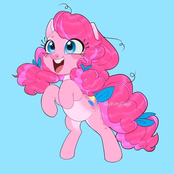 Size: 1440x1440 | Tagged: safe, artist:gigikittydays, derpibooru import, pinkie pie, alternate design, image, jpeg, obtrusive watermark, twitterina design, watermark