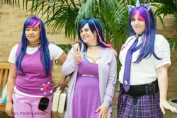 Size: 4896x3264 | Tagged: safe, artist:xen photography, derpibooru import, twilight sparkle, human, g4, absurd resolution, anime boston, anime boston 2013, clothes, cosplay, costume, hand on hip, image, irl, irl human, jpeg, peace sign, photo