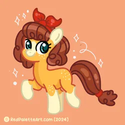 Size: 2500x2500 | Tagged: safe, artist:redpalette, derpibooru import, oc, earth pony, pony, blue eyes, braid, braided tail, earth pony oc, female, freckles, image, mare, png, ponytail, smiling, solo, tail