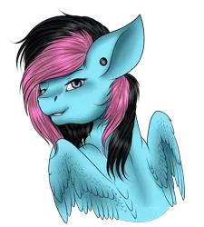 Size: 2160x2400 | Tagged: safe, artist:crazyaniknowit, derpibooru import, oc, oc:rock candy, pegasus, pony, bust, female, image, mare, png, portrait, simple background, solo, transparent background