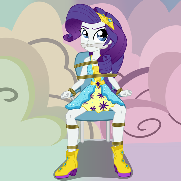 Size: 2500x2500 | Tagged: safe, artist:nie-martw-sie-o-mnie, derpibooru import, rarity, human, equestria girls, g4, bondage, boots, bound and gagged, chair, cleave gag, cloth gag, clothes, equestria girls specials, female, femsub, gag, high heel boots, image, jewelry, my little pony equestria girls: dance magic, png, rarisub, rope, rope bondage, shoes, sitting, solo, spread legs, spreading, submissive, tiara, tied to chair