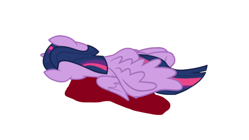 Size: 3840x2160 | Tagged: dead source, grimdark, artist:brokenadam, derpibooru import, editor:pascalmulokozi2, screencap, twilight sparkle, twilight sparkle (alicorn), alicorn, pony, g4, season 9, the ending of the end, spoiler:s09, absurd resolution, abuse, background removed, blood, death, defeated, family guy death pose, female, image, mare, png, simple background, solo, transparent background, twilybuse, vector