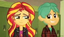 Size: 4833x2796 | Tagged: safe, derpibooru import, snails, sunset shimmer, human, equestria girls, g4, image, jpeg