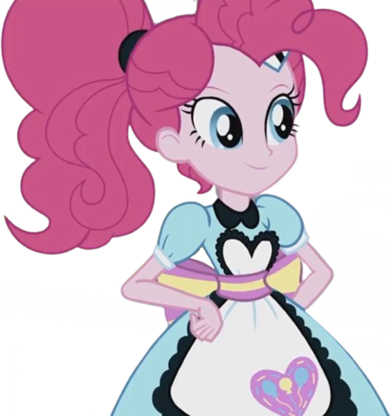 Size: 2375x2520 | Tagged: safe, derpibooru import, edit, edited screencap, editor:homersimpson1983, screencap, pinkie pie, human, equestria girls, g4, background removed, female, image, not a vector, png, waitress