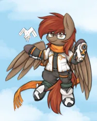 Size: 2000x2500 | Tagged: safe, artist:aaathebap, derpibooru import, oc, oc:winterlight, unofficial characters only, pegasus, clothes, flying, image, pegasus oc, png, scarf, solo, wings