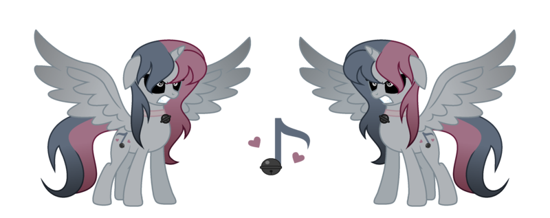 Size: 3500x1387 | Tagged: safe, artist:darbypop1, derpibooru import, oc, oc:melody everbelle, unofficial characters only, alicorn, pony, female, image, mare, nightmarified, png, simple background, solo, transparent background