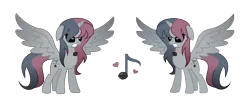 Size: 3500x1387 | Tagged: safe, artist:darbypop1, derpibooru import, oc, oc:melody everbelle, unofficial characters only, alicorn, pony, female, image, mare, nightmarified, png, simple background, solo, transparent background