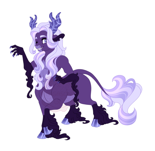 Size: 4400x4300 | Tagged: safe, artist:gigason, derpibooru import, oc, oc:wicked wish, unofficial characters only, centaur, taur, female, image, offspring, parent:lord tirek, parent:starlight glimmer, png, solo, unshorn fetlocks