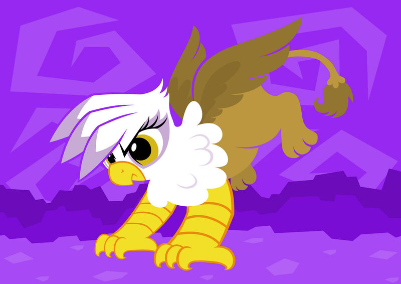 Size: 1280x905 | Tagged: safe, artist:giantsquidie, derpibooru import, gilda, gryphon, g4, 2014, female, image, jpeg, pounce, solo