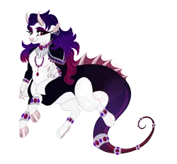 Size: 4093x3801 | Tagged: safe, artist:gigason, derpibooru import, oc, oc:donna, centaur, taur, female, image, magical threesome spawn, offspring, parent:discord, parent:lord tirek, parent:rarity, png, simple background, solo, transparent background