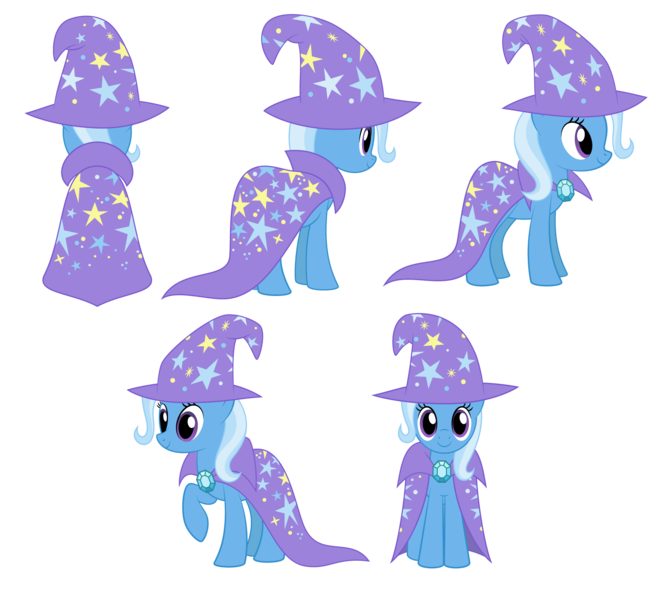 Size: 1755x1587 | Tagged: safe, artist:culu-bluebeaver, derpibooru import, edit, vector edit, trixie, pony, unicorn, g4, brooch, cape, clothes, digital, digital art, female, hat, horn, image, jewelry, png, reference, reference sheet, simple background, solo, solo female, transparent, transparent background, trixie's brooch, trixie's cape, trixie's hat, vector, vector trace