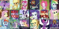 Size: 2424x1200 | Tagged: safe, screencap, adagio dazzle, apple bloom, applejack, aria blaze, flash sentry, fluttershy, pinkie pie, rainbow dash, rarity, sci-twi, scootaloo, sonata dusk, spike, starlight glimmer, sweetie belle, twilight sparkle, twilight sparkle (alicorn), alicorn, equestria girls, c, caption, cutie mark crusaders, drama, flash hate, image, image macro, jpeg, mane six, meme, midnight sparkle, not you, op has an opinion, starlight drama, text, the dazzlings