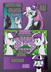 Size: 1920x2715 | Tagged: safe, artist:alexdti, artist:v-nico, derpibooru import, twilight velvet, oc, changeling, pony, comic:alicorn of magic, disguise, disguised changeling, image, png