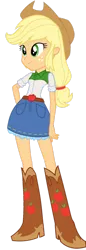 Size: 620x1799 | Tagged: safe, artist:pedro123emanuel, derpibooru import, applejack, equestria girls, g4, image, png, solo