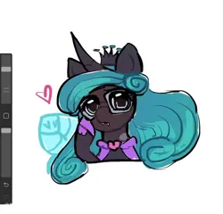 Size: 750x719 | Tagged: safe, artist:miyin46552, derpibooru import, queen chrysalis, changeling, changeling queen, earth pony, female, image, jpeg, mirror universe, reversalis, solo