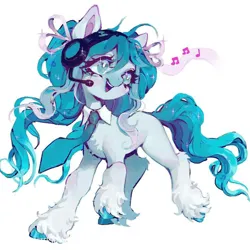 Size: 750x750 | Tagged: safe, artist:p0nyplanet, derpibooru import, ponified, earth pony, pony, anime, hatsune miku, image, jpeg, simple background, solo, vocaloid, white background