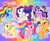 Size: 1280x1043 | Tagged: safe, artist:zphal, derpibooru import, applejack, fluttershy, pinkie pie, rainbow dash, rarity, twilight sparkle, twilight sparkle (alicorn), alicorn, earth pony, pegasus, pony, unicorn, g4, asexual pride flag, bisexual pride flag, deviantart watermark, female, gay pride flag, horn, image, jpeg, mane six, mare, mouthpiece, nonbinary pride flag, obtrusive watermark, pansexual pride flag, politics, pride, pride flag, transgender pride flag, watermark