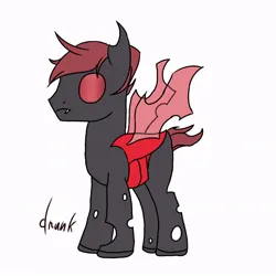 Size: 768x768 | Tagged: artist needed, safe, derpibooru import, oc, oc:calhoun, unofficial characters only, changeling, pony, image, jpeg, red changeling