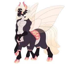 Size: 4600x4200 | Tagged: safe, artist:gigason, derpibooru import, oc, oc:halys, centaur, changedling, changeling, hybrid, taur, image, png, simple background, solo, transparent background