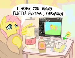 Size: 2046x1583 | Tagged: safe, artist:anonymous, derpibooru import, berry punch, berryshine, fluttershy, rainbowshine, pegasus, pony, g4, blanket, blushing, bottle, chat, chat window, chopsticks, colored, comic, computer mouse, cytube, drama, emotes, everypony, fag, faggot, female, flower, flower pot, food, fucker, horsefucker, image, instant noodles, keyboard, mare, misogyny, monitor, mousepad, nigga, nigger, one-panel comic, open mouth, open smile, parody, pasta, png, potted plant, reeee, slur, smiling, speaker, table, talking, vulgar, wing hold, wings, wrapped up