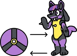 Size: 549x399 | Tagged: safe, artist:mega-poneo, derpibooru import, twilight sparkle, lucario, image, morph ball, png, pokefied, pokémon, simple background, species swap, transparent background, twiball, twilicario