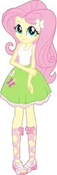 Size: 1630x4975 | Tagged: safe, artist:octosquish7260, derpibooru import, fluttershy, human, equestria girls, g4, clothes, feet, female, image, png, sandals, shirt, shoes, simple background, skirt, solo, standing, tanktop, transparent background