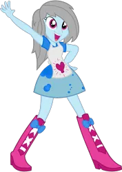 Size: 1241x1757 | Tagged: safe, artist:partypievt, derpibooru import, oc, oc:rolling steam, unofficial characters only, equestria girls, g4, 2013, boots, clothes, equestria girls oc, equestria girls-ified, high heel boots, image, old art, png, shirt, shoes, simple background, skirt, solo, transparent background