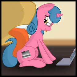 Size: 1080x1080 | Tagged: suggestive, artist:gtsdev, artist:optica, derpibooru import, oc, oc:optica, oc:ratchet copperwire, unofficial characters only, pony, unicorn, computer, female, fetish, glasses, image, laptop computer, licking, macro, mare, png, tongue out