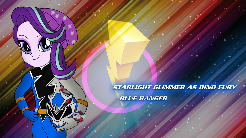 Size: 1920x1080 | Tagged: safe, artist:cam-and-sister-paint, derpibooru import, starlight glimmer, equestria girls, g4, blue ranger, female, image, kishiryu sentai ryusoulger, png, power rangers, power rangers dino fury, super sentai