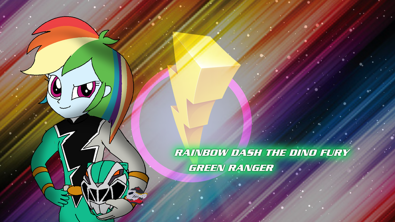 Size: 1920x1080 | Tagged: safe, artist:cam-and-sister-paint, derpibooru import, rainbow dash, equestria girls, g4, green ranger, image, kishiryu sentai ryusoulger, png, power rangers, power rangers dino fury