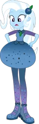 Size: 1009x3172 | Tagged: safe, artist:dupontsimon, derpibooru import, trixie, fanfic:magic show of friendship, equestria girls, g4, blueberry, cornucopia costumes, fanfic art, female, food, image, inflatable dress, png, simple background, solo, transparent background, vector