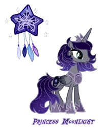 Size: 1143x1389 | Tagged: safe, artist:magicstarshine12, derpibooru import, oc, unofficial characters only, alicorn, pony, alicorn oc, base used, concave belly, ethereal mane, eyelashes, female, hoof shoes, horn, image, jewelry, mare, offspring, parent:king sombra, parent:princess luna, parents:lumbra, peytral, png, reference sheet, simple background, slender, solo, starry mane, thin, tiara, transparent background, wings